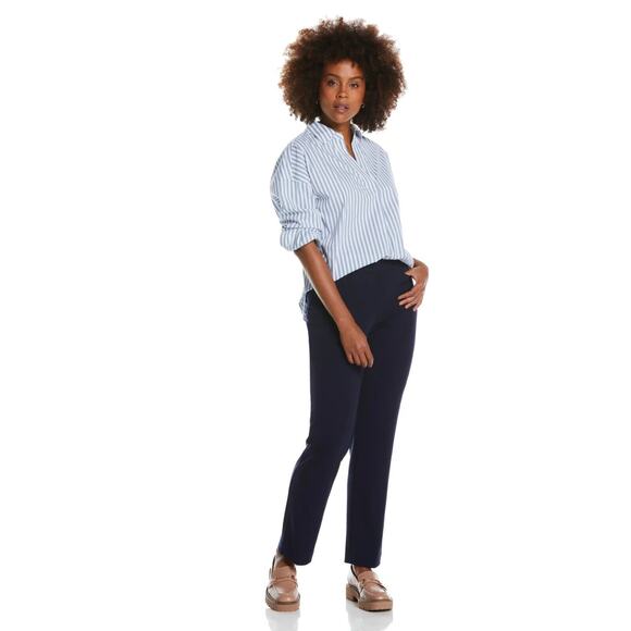 Rafaella NWT Women's Gabardine Slim Leg Curvy Pant Black Size 16 - Picture 9 of 11